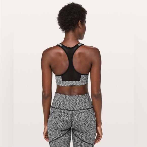 Lululemon Speed Up Bra C/D in Spaced Out Space Dye Black White - Picture 3 of 11